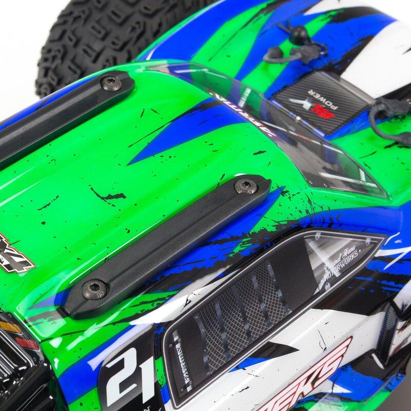 ARRMA 1/10 VORTEKS 4X4 3S BLX Stadium Truck RTR, Green - 5