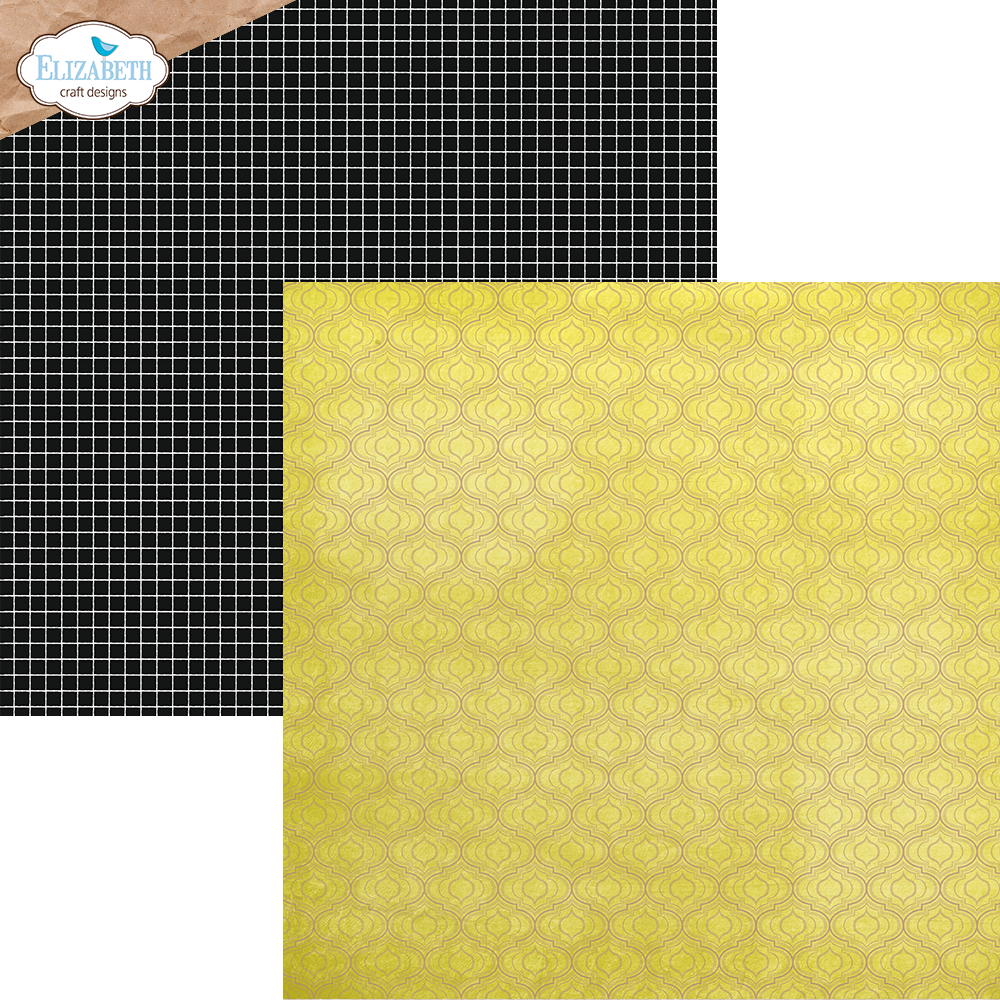 Elizabeth  -  Printed Cardstock - Key Lime Night 12x12 - 10