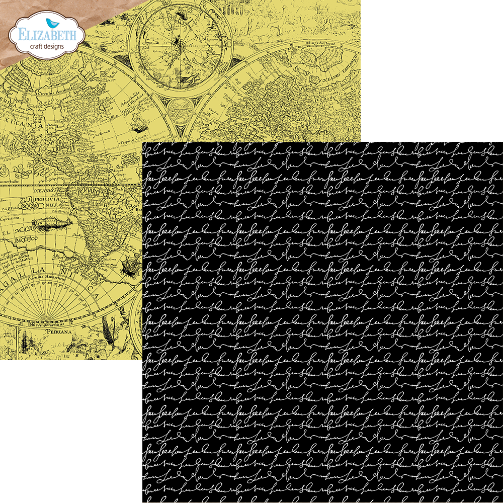 Elizabeth  -  Printed Cardstock - Key Lime Night 12x12 - 11