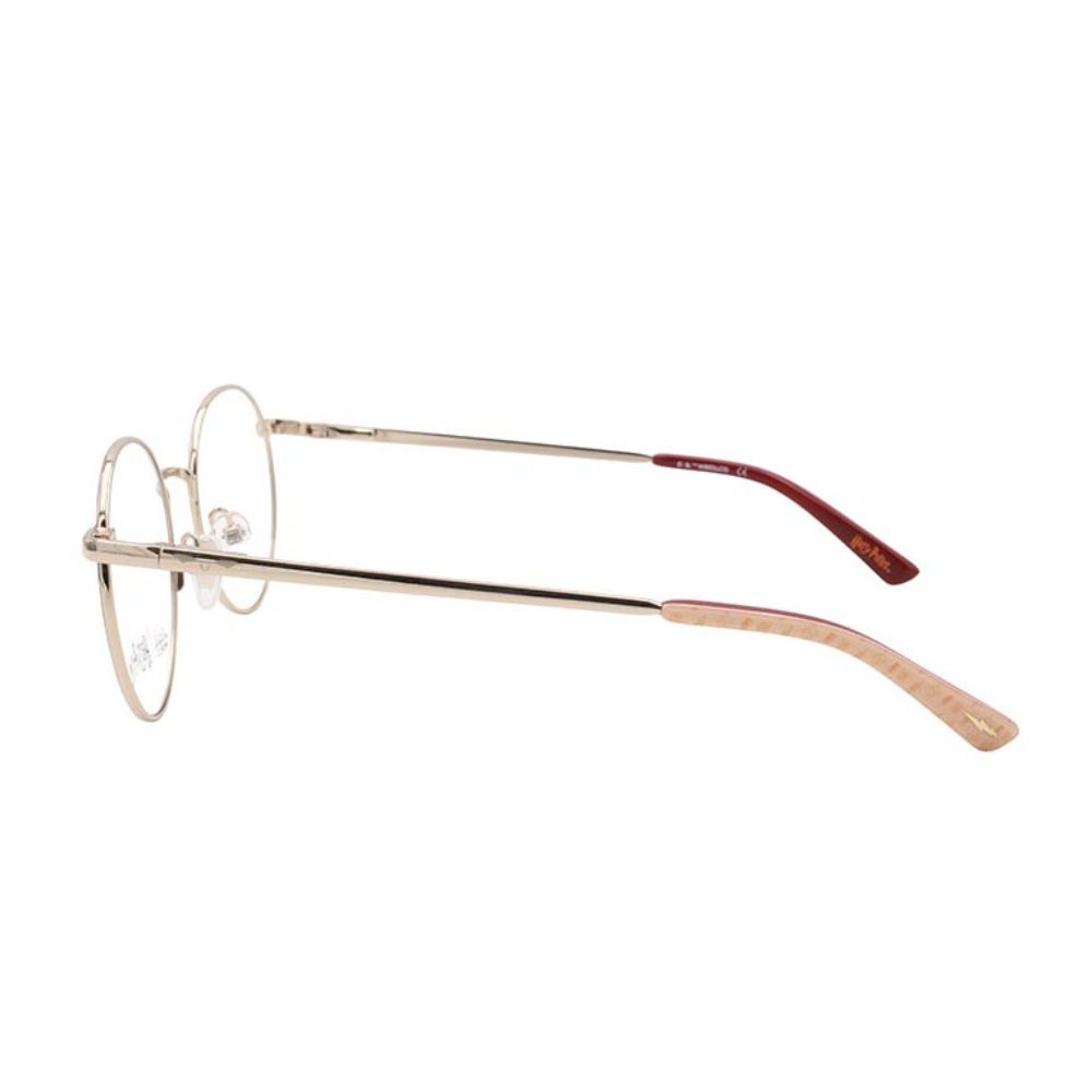 JOLIE barnglasögon från Harry Potter eyewear - runda glasögon i guldfärgad metall och rosa till barn - hemlån - sida