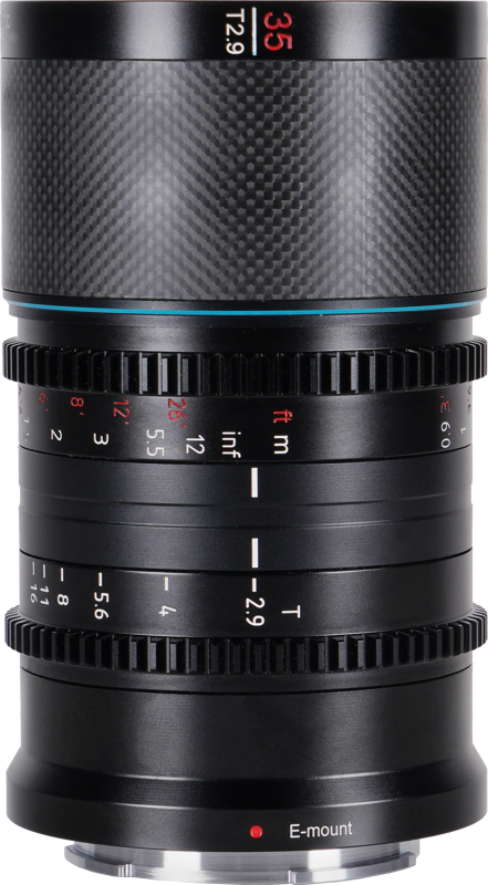 Sirui Anamorphic Lens Saturn 35mm T2.9 1.6x Carbon Fiber Full Frame