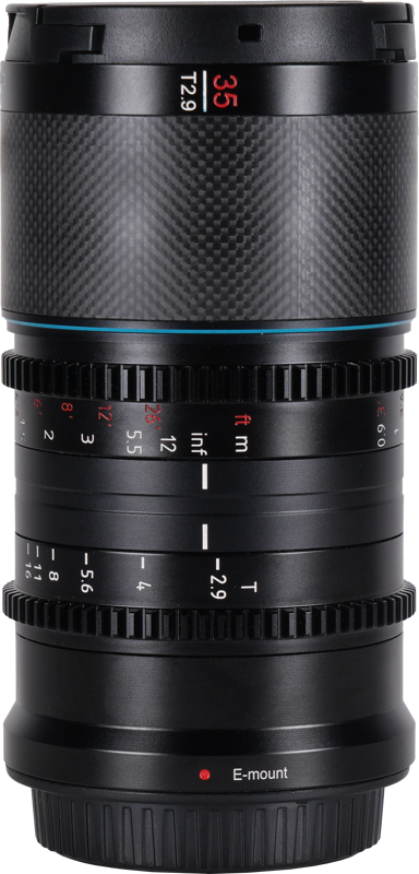 Sirui Anamorphic Lens Saturn 35mm T2.9 1.6x Carbon Fiber Full Frame - 2
