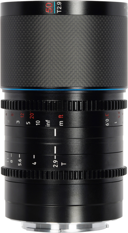 Sirui Anamorphic Lens Saturn 50mm T2.9 1.6x Carbon Fiber Full Frame