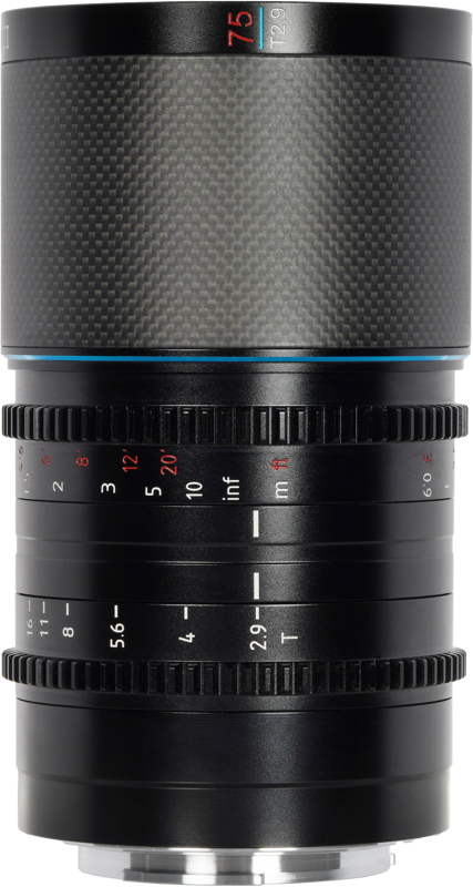 Sirui Anamorphic Lens Saturn 75mm T2.9 1.6x Carbon Fiber Full Frame