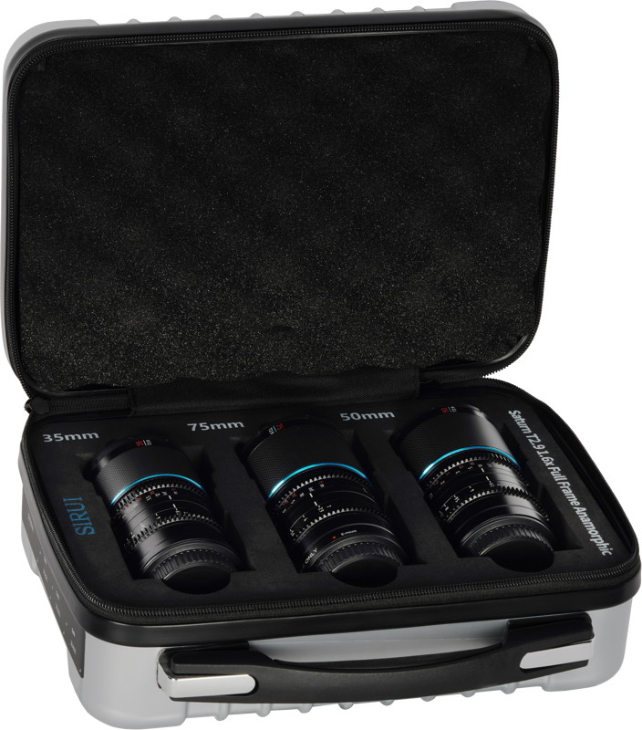 Sirui Anamorphic Lens Saturn Kit 35, 50 & 75mm T2.9 1.6x Carbon Fiber Full Frame - 5