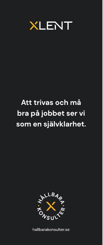 Roll-up  Sverige Text Att trivas