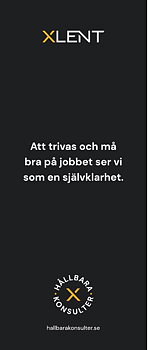 Roll-up  Sverige Text Att trivas