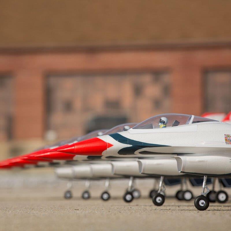 E-flite F-16 Thunderbirds 70mm EDF Jet BNF Basic with AS3X and SAFE Select - 22