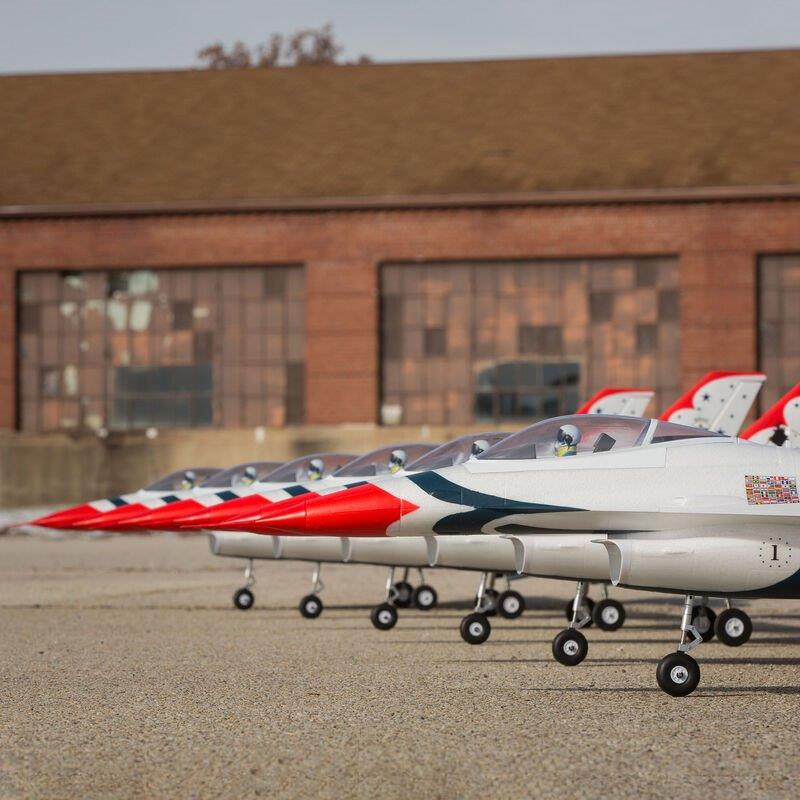 E-flite F-16 Thunderbirds 70mm EDF Jet BNF Basic with AS3X and SAFE Select - 21