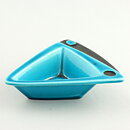 Carl-Harry Stålhane (Havanna 1954) Modern Turquoise Bowl with Black Decor 11 cm