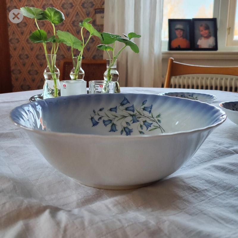 Sveriges Blå Blommor skål från Christineholm