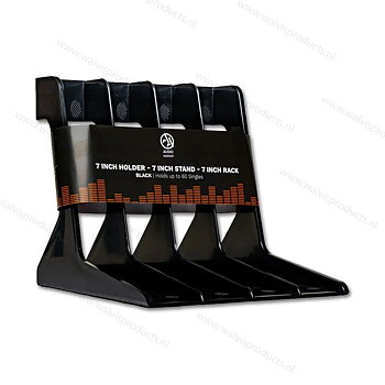 Vinyl Stand- 7 Inch Single Rack (Shaped - Hips Plastic) Black