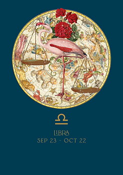 Libra, Greeting Card