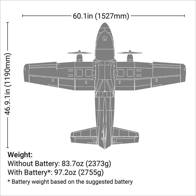 E-flite EC-1500 Twin 1.5m PNP - 23