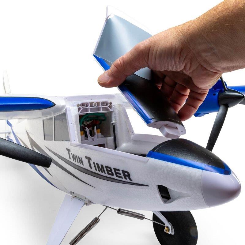 E-flite Twin Timber 1.6m BNF Basic with AS3X and SAFE Select - 14