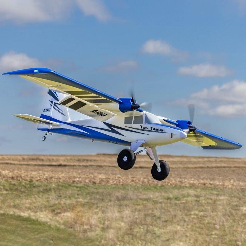 E-flite Twin Timber 1.6m BNF Basic with AS3X and SAFE Select - 3