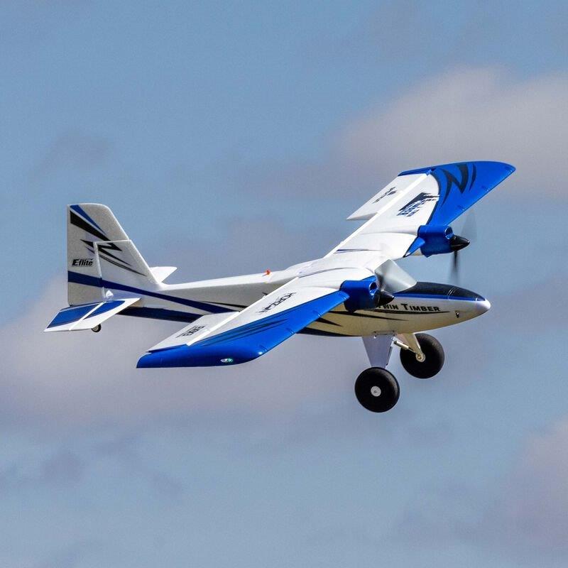 E-flite Twin Timber 1.6m BNF Basic with AS3X and SAFE Select - 5