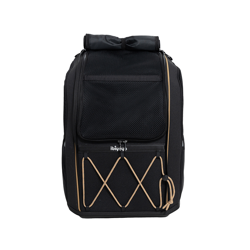 Champion Large Dog Carrier Backpack - Musta  - 3