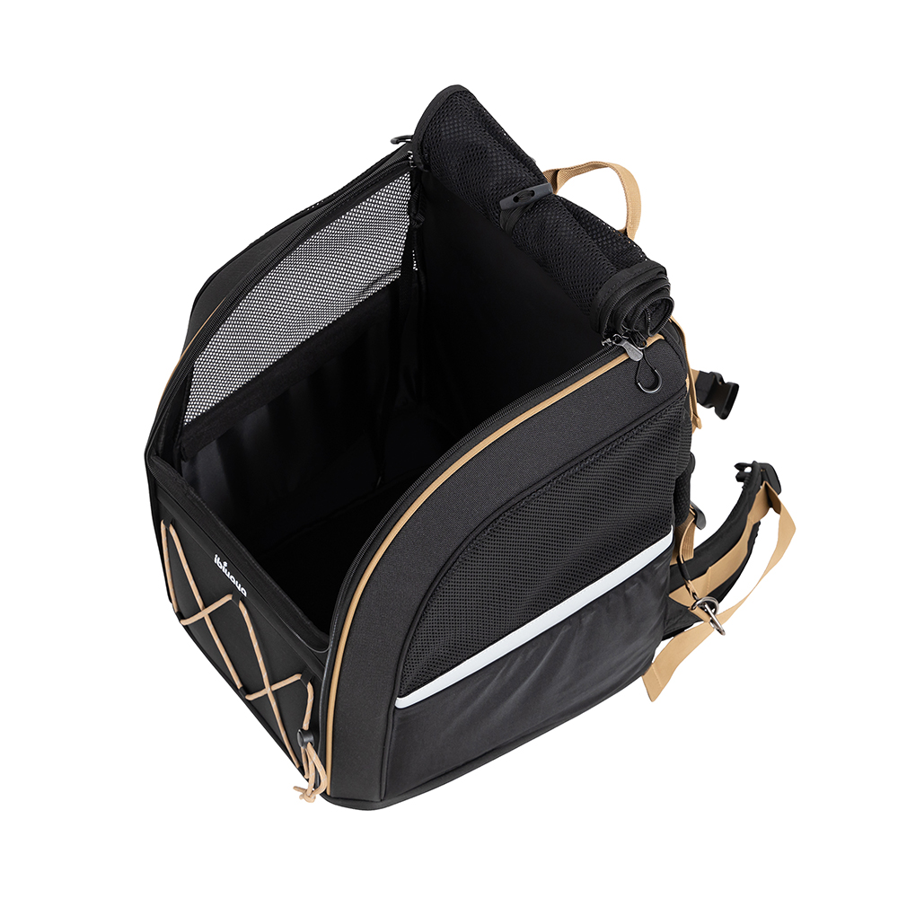 Champion Large Dog Carrier Backpack - Musta  - 4
