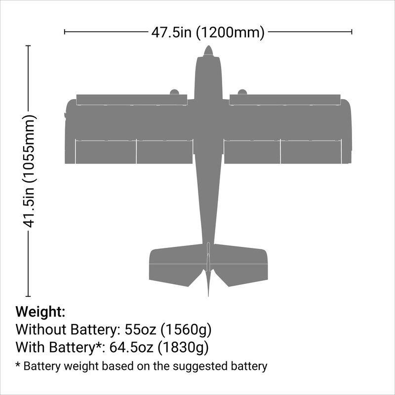 E-flite Timber X 1.2m BNF Basic with AS3X and SAFE Select - 19