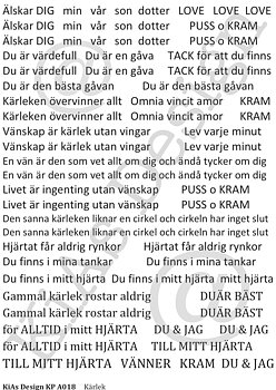 KD KP A018 -Kärlek