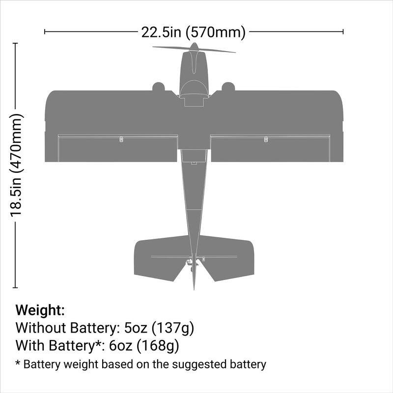 E-flite UMX Timber X BNF Basic with AS3X and SAFE Select, 570mm - 21