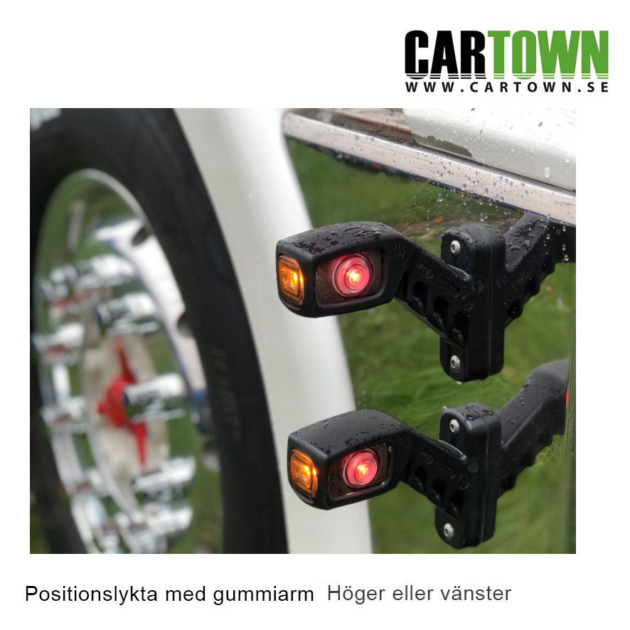 Positionslampa med gummiarm Kort Hö/Vä Rak - 3