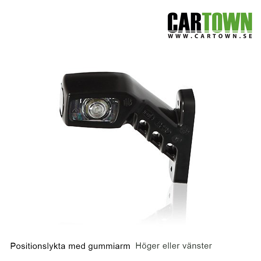 Positionslampa med gummiarm Kort Hö/Vä Rak