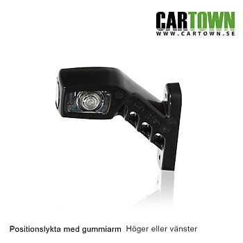 Positionslampa med gummiarm Kort Hö/Vä Rak