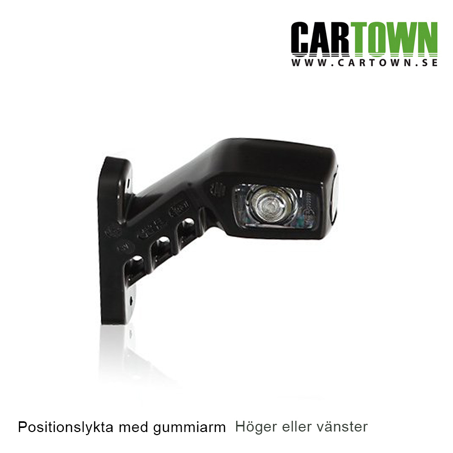 Positionslampa med gummiarm Kort Hö/Vä Rak - 2