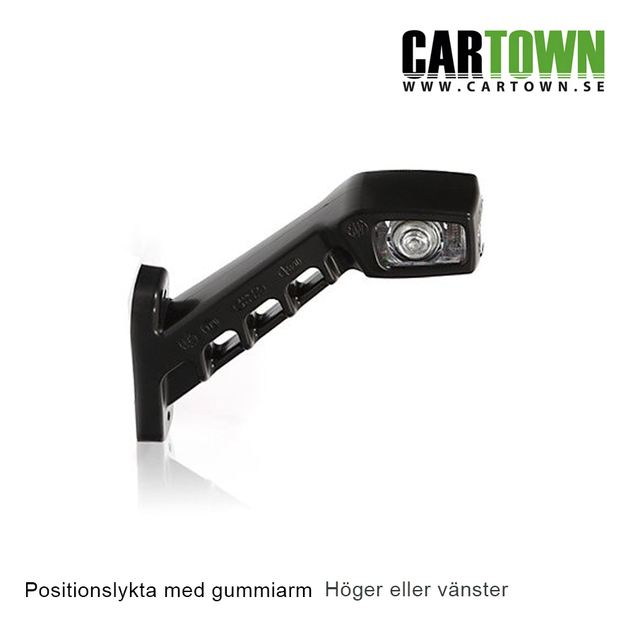 Positionslampa med gummiarm Lång Hö/Vä Rak - 2
