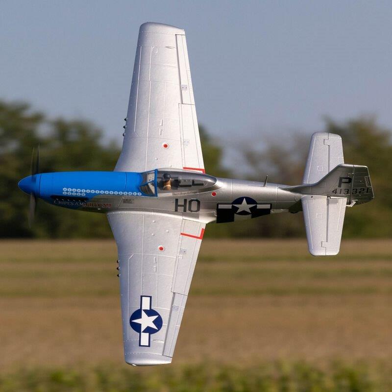 E-flite P-51D Mustang 1.2m BNF Basic, AS3X and SAFE Select Cripes AMighty 3rd´ - 5