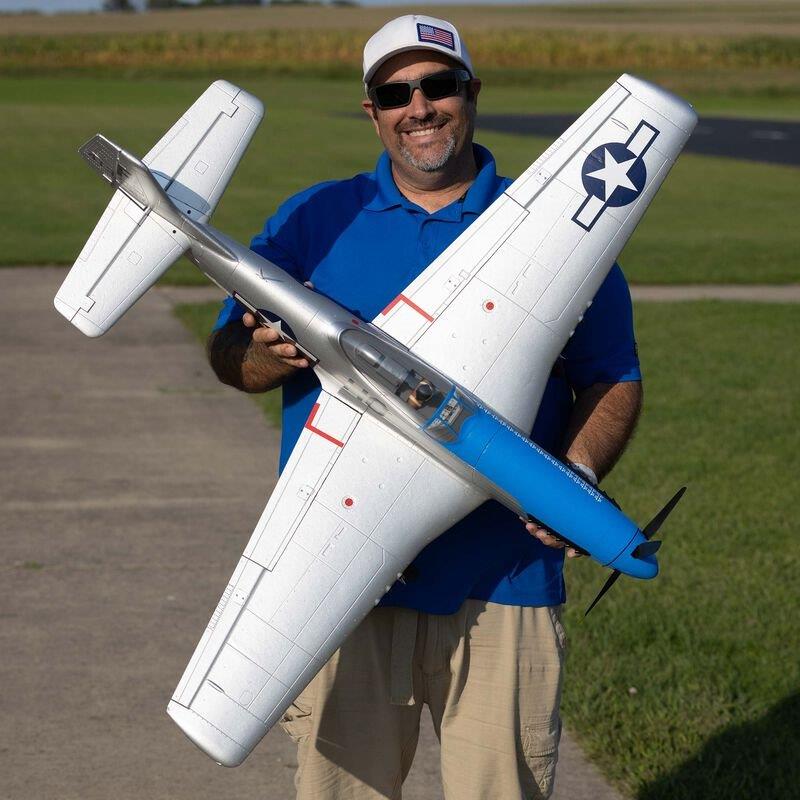 E-flite P-51D Mustang 1.2m BNF Basic, AS3X and SAFE Select Cripes AMighty 3rd´ - 16