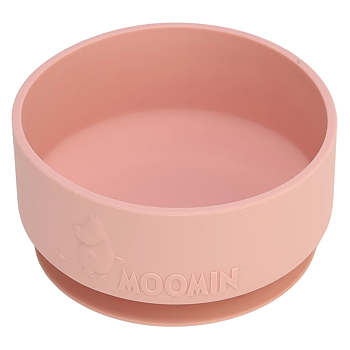 Rätt Start Skål Med Sugkopp Silikon  Rosa- Mumin