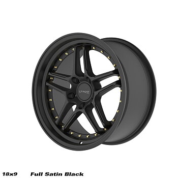 Ström Wheels DS-05 18x9 ET33 5x114,3 Full Satin Black