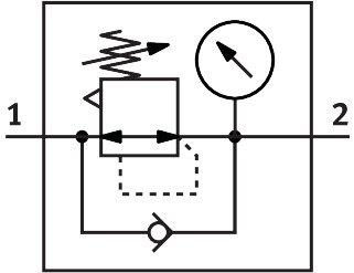 Festo tryckregulator med manometer för 4mm slang - 6