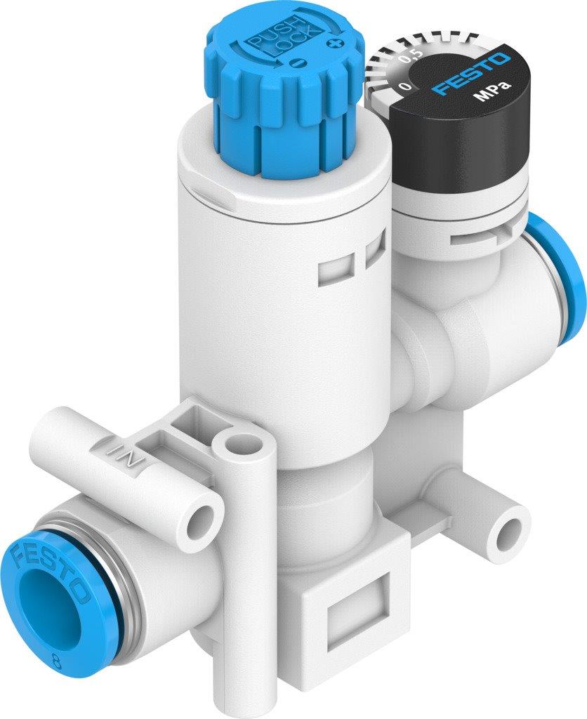 Festo tryckregulator med manometer för 4mm slang - 2