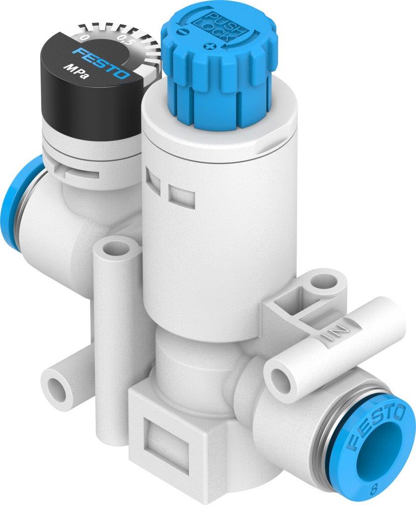 Festo tryckregulator med manometer för 4mm slang - 5