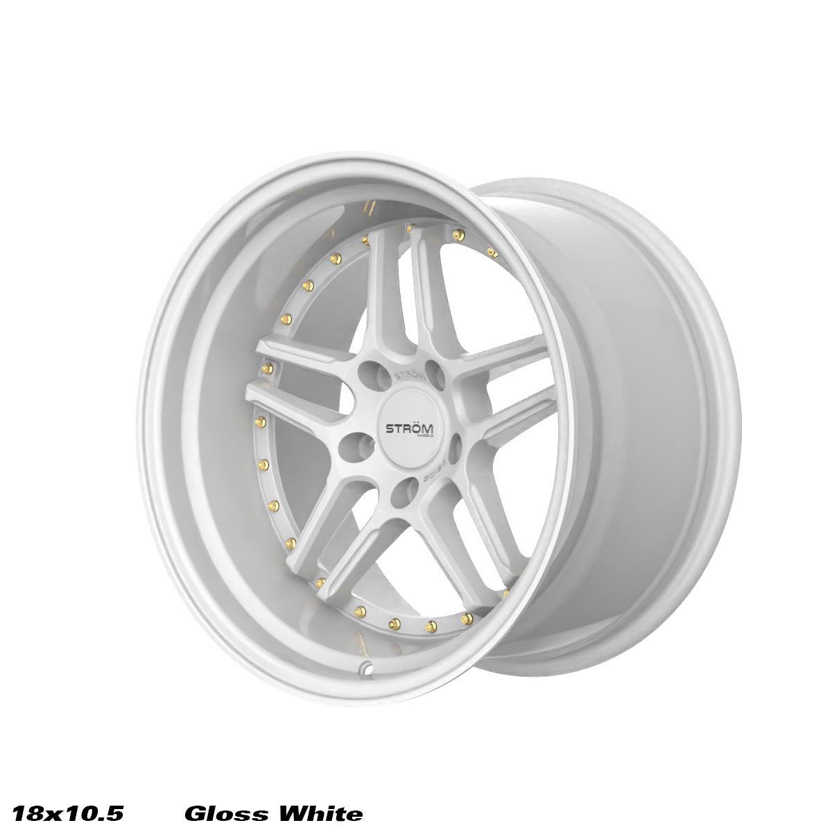 Ström Wheels DS-05 18x10,5 ET10 5x114,3 Full Gloss White
