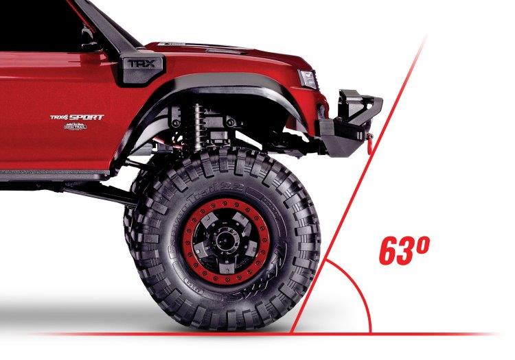 Traxxas TRX-4 Sport Scale Crawler High Trail Truck 1/10 RTR Blå - 2
