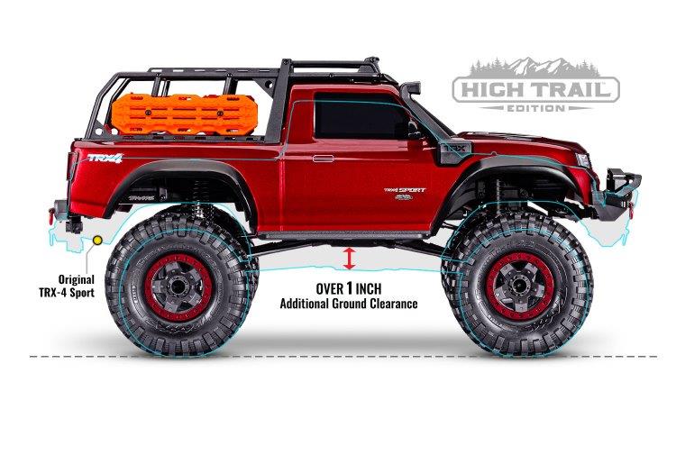 Traxxas TRX-4 Sport Scale Crawler High Trail Truck 1/10 RTR Röd - 13