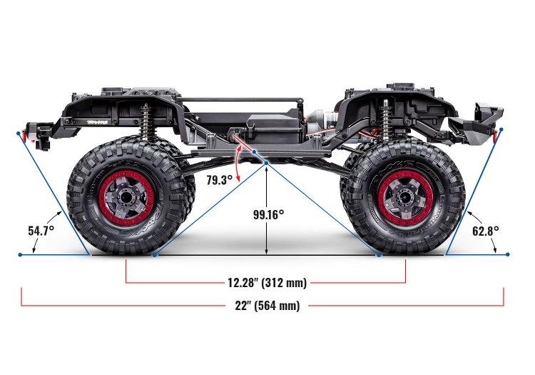 Traxxas TRX-4 Sport Scale Crawler High Trail Truck 1/10 RTR Röd - 15