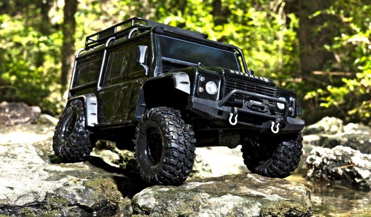 Traxxas TRX-4 Scale & Trail Crawler Land Rover Defender Svart med Vinsch RTR - 2