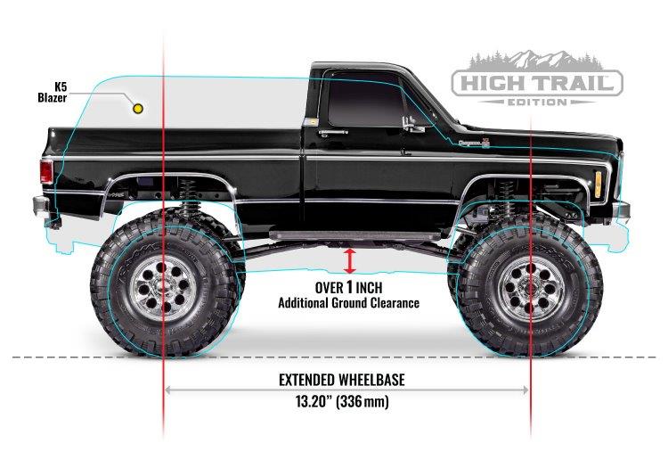 Traxxas TRX-4 Crawler Chevrolet K10 High Trail Svart RTR - 13