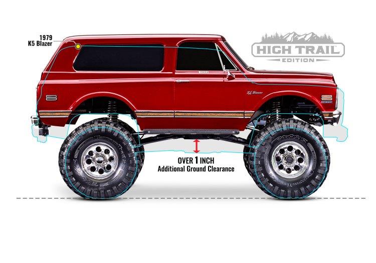 Traxxas TRX-4 Crawler 1972 Blazer High Trail Blå RTR - 2