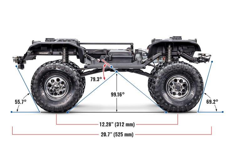 Traxxas TRX-4 Crawler 1972 Blazer High Trail Röd RTR - 10