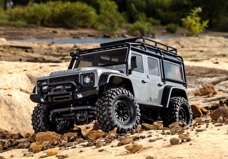 Traxxas TRX-4M 1/18 Land Rover Defender Crawler Silver RTR - 18