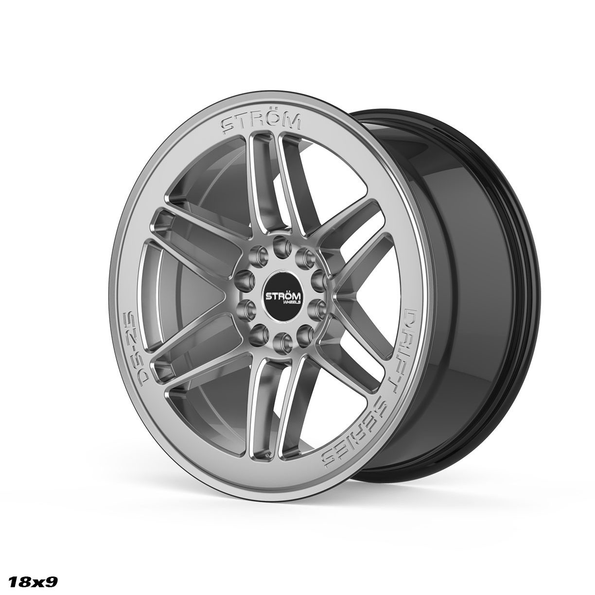 Ström Wheels DS-25 18x9 ET33 5x114,3/5x120 Hyper Black