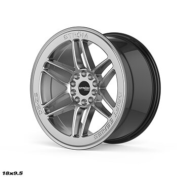 Ström Wheels DS-25 18x9,5 ET35 5x114,3/5x120 Hyper Black