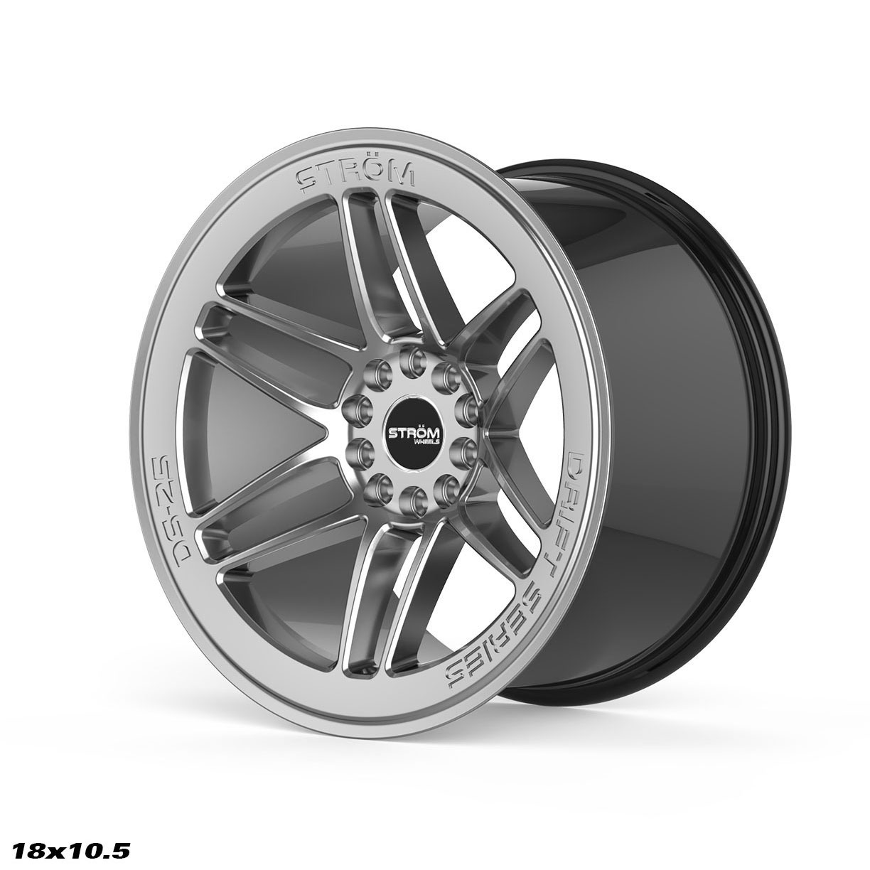 Ström Wheels DS-25 18x10,5 ET30 5x114,3/5x120 Hyper Black